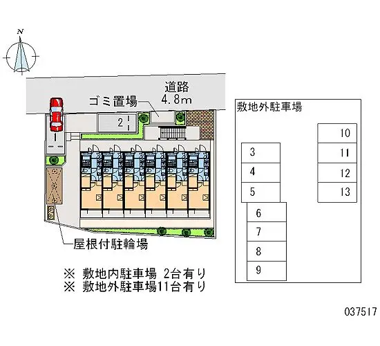 ★手数料０円★海老名市杉久保南１丁目 月極駐車場